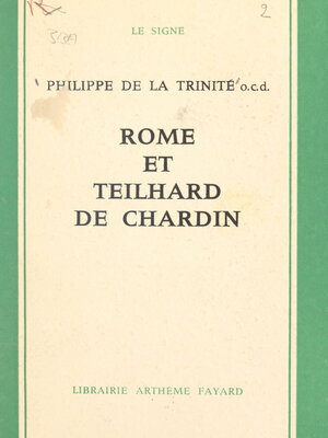 cover image of Rome et Teilhard de Chardin